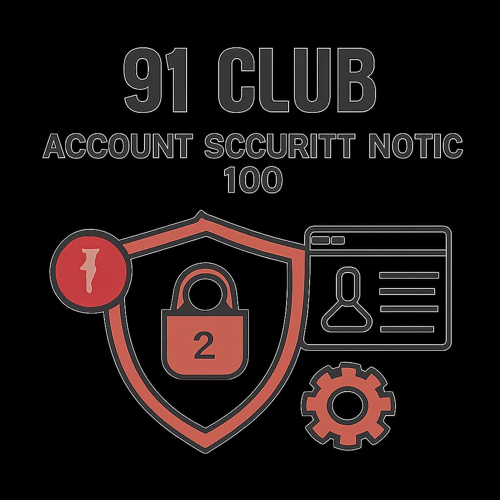 An informative diagram detailing aspects of account security measures for 91 Club.
