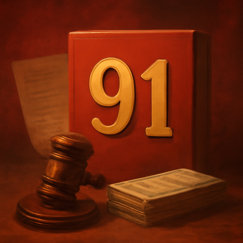 Badge illustrating the login guide for 91 Club.