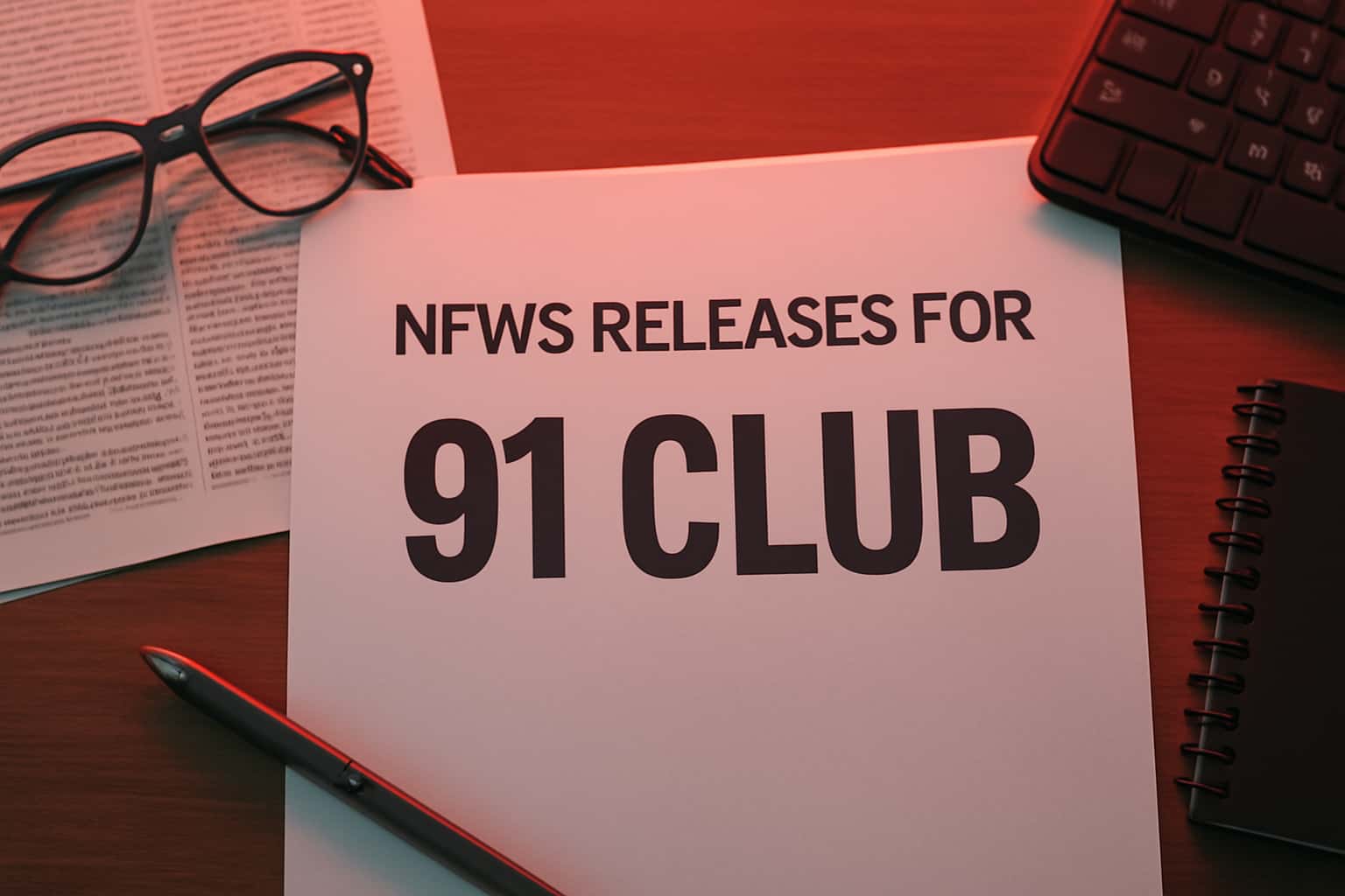 Informational scene representing news updates for 91 Club.
