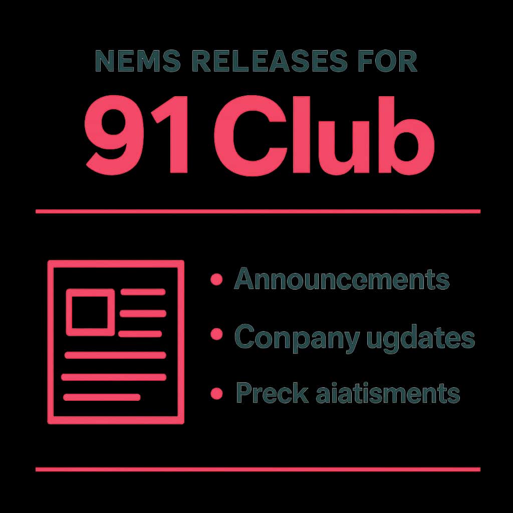 Diagram illustrating news updates for 91 Club.