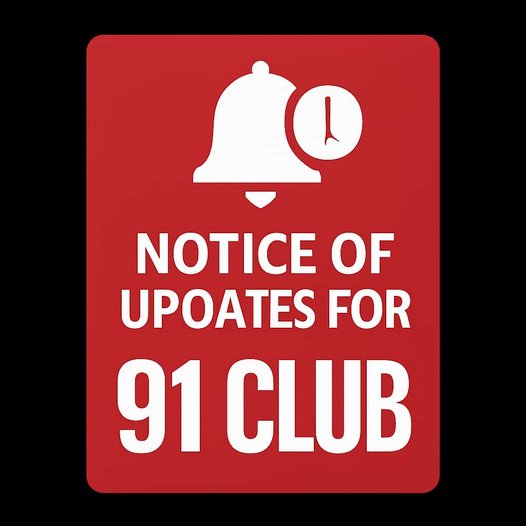 91 Club badge for updates