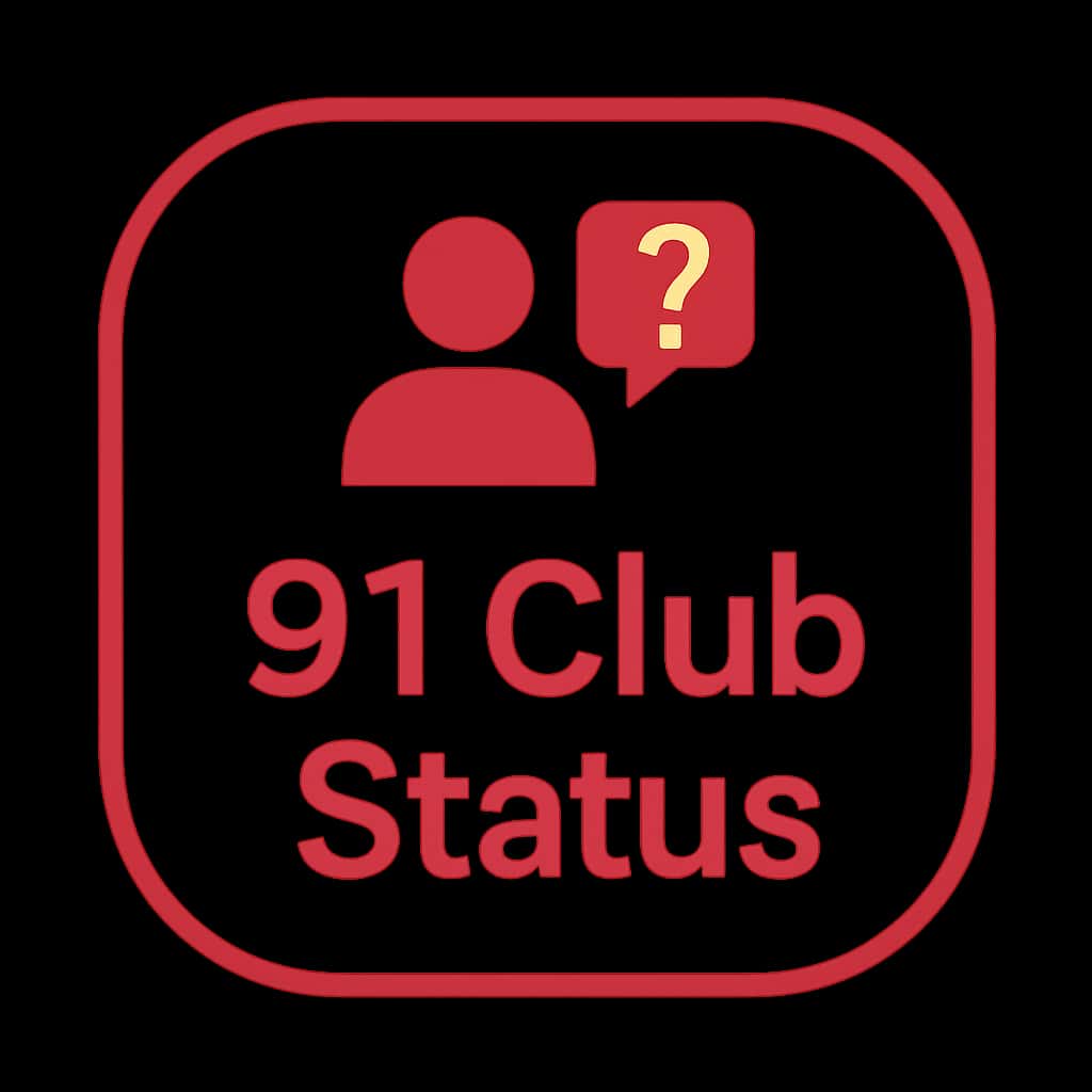 91 Club Status badge icon.