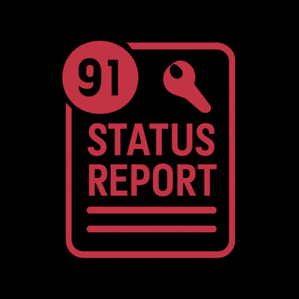 Icon representing 91 Club Status Report.