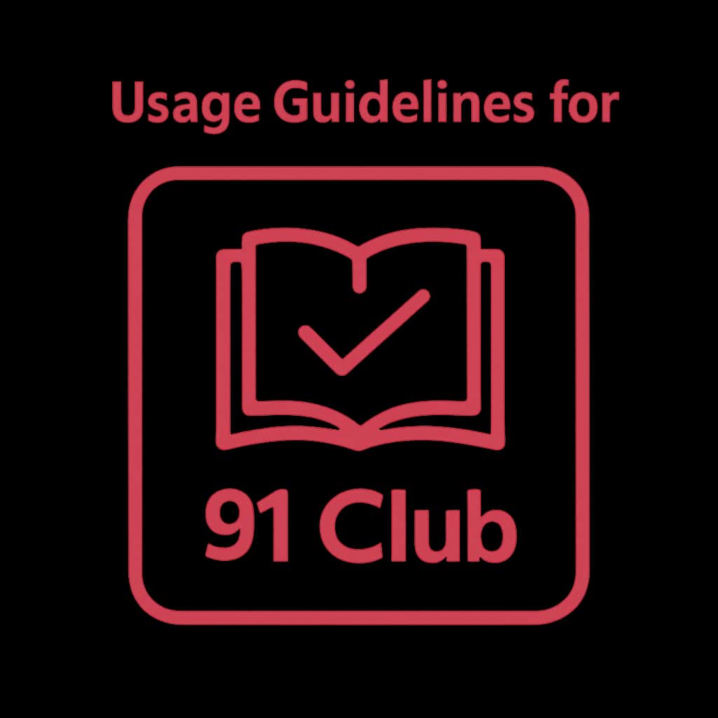 An icon representing Usage Guidelines for 91 Club.