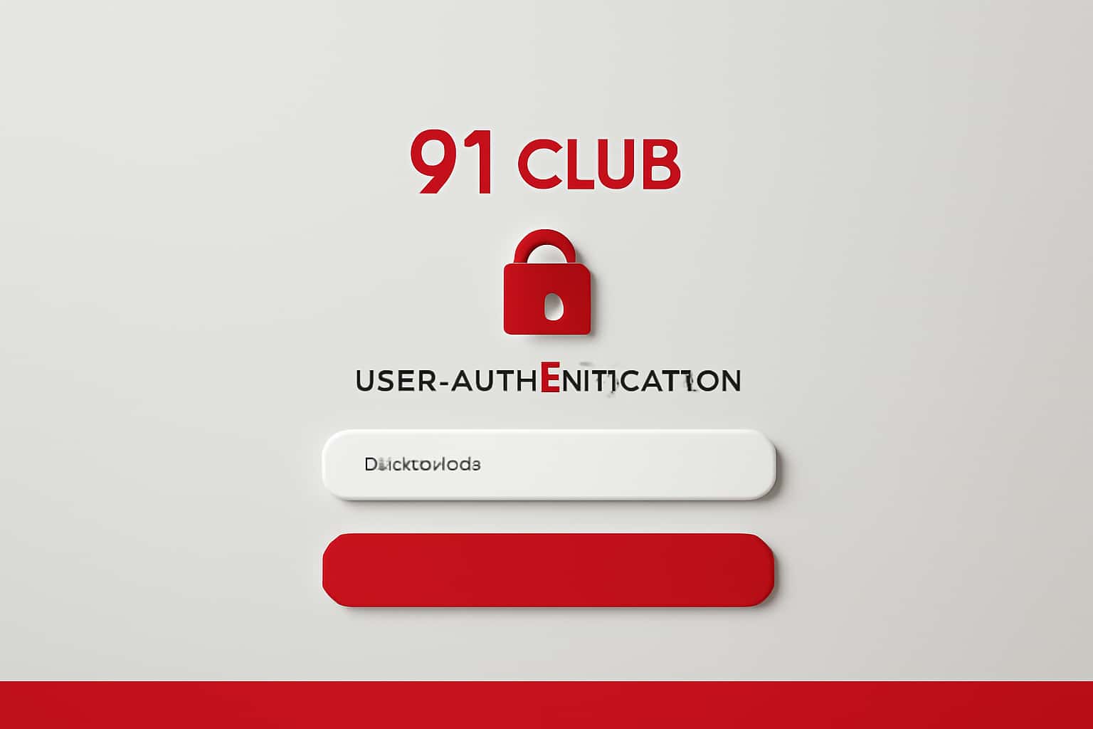 91 Club User Authentication Interface