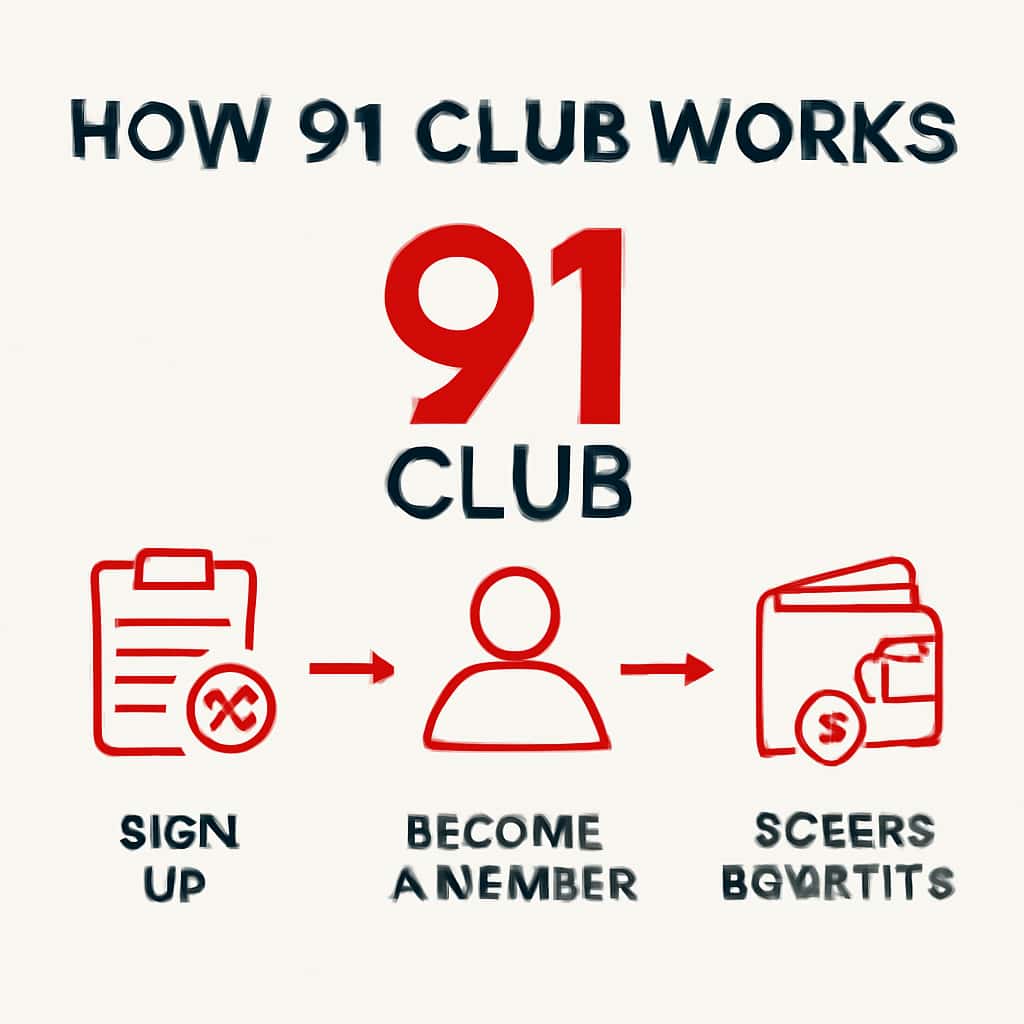 An educational diagram related to the workings of the 91 Club.