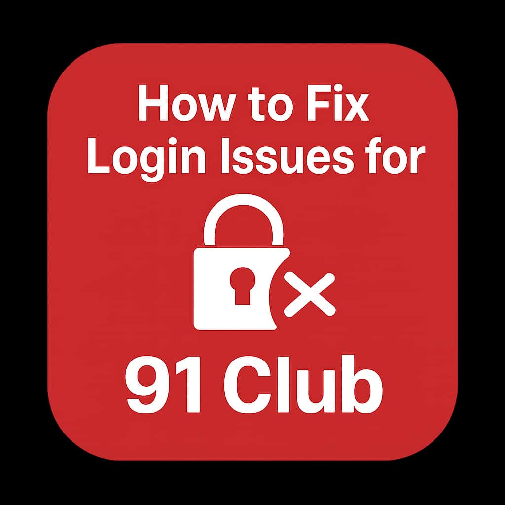 Icon depicting assistance for login issues with 91 Club.