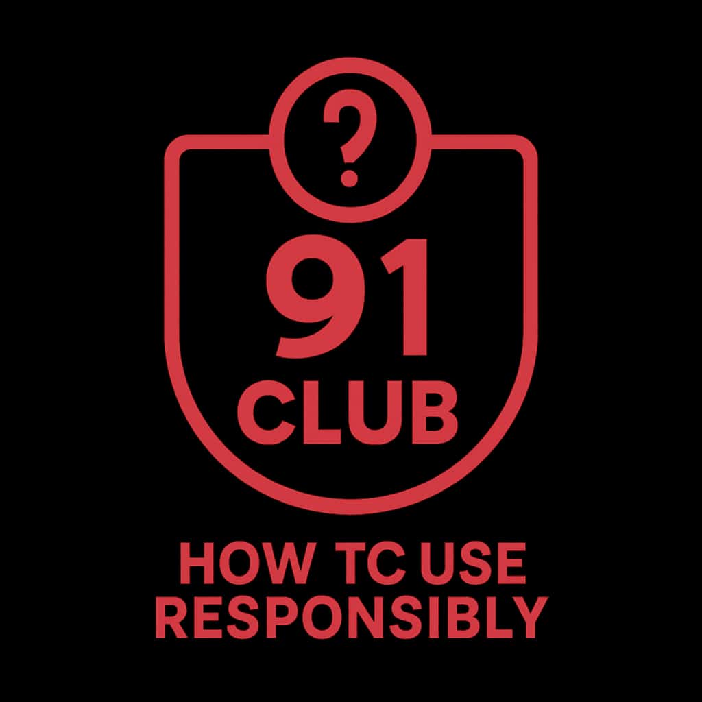 An icon symbolizing responsible usage of the 91 Club.