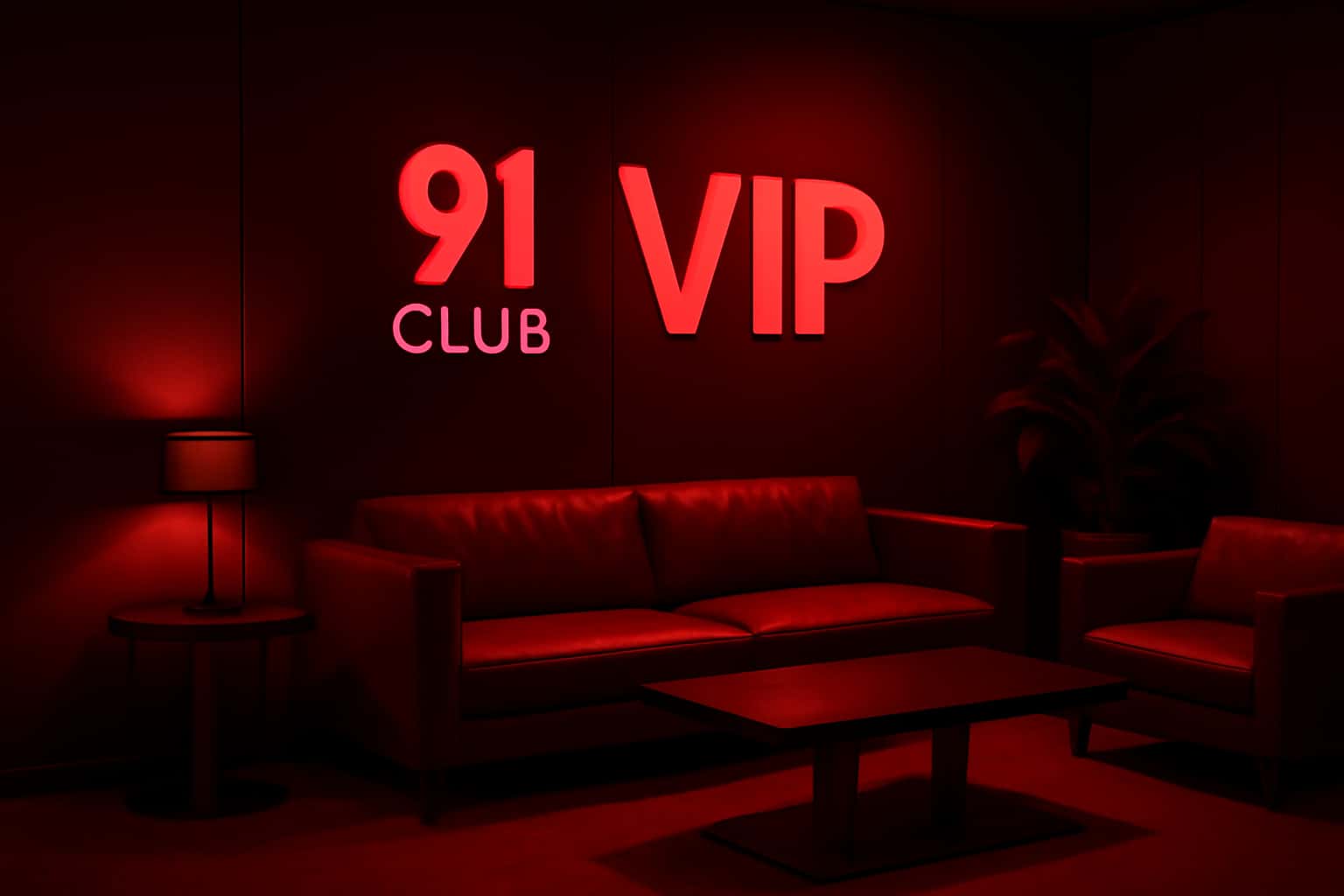 Informational scene about the 91 Club VIP program with clear text.